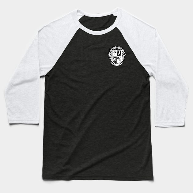 Umbrella Academy Crest Logo (pocket design) Baseball T-Shirt by stickerfule